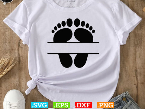 Baby Foot Svg, Baby Feet with Hearts svg SVG Creativeart88 