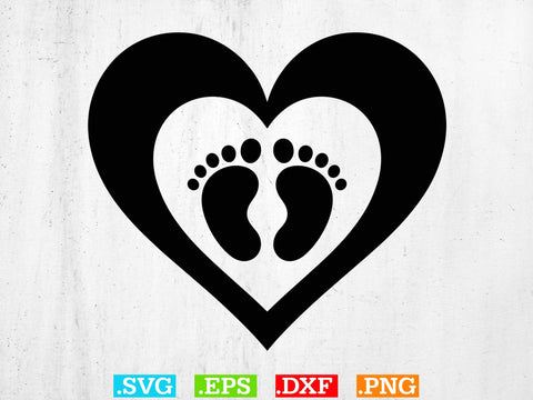 Baby Foot Svg Bundle, Baby Feet with Hearts svg SVG Creativeart88 