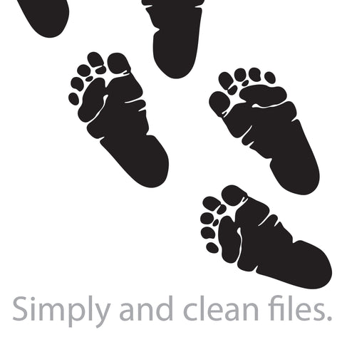 Baby Footprints SVG TribaliumArtSF 