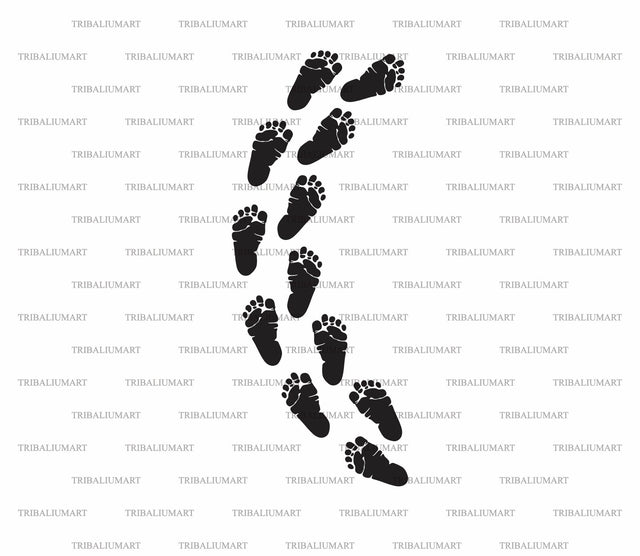 Baby Footprints SVG TribaliumArtSF 