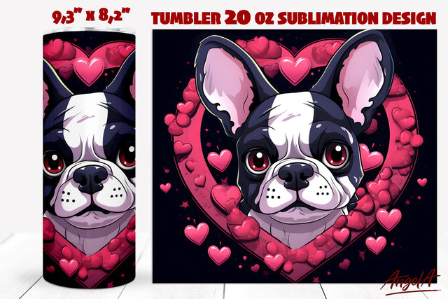 Baby french bulldog png / Dog tumbler sublimation Sublimation Angelina Semenova 