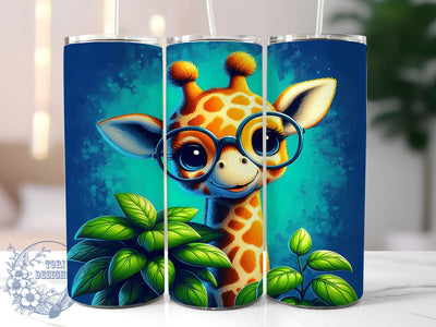 Baby Giraffe 20oz Skinny Tumbler, Cute Giraffe Tumbler Png, Straight & Tapered Tumbler Wrap, Instant Digital Download Sublimation ToriDesigns 
