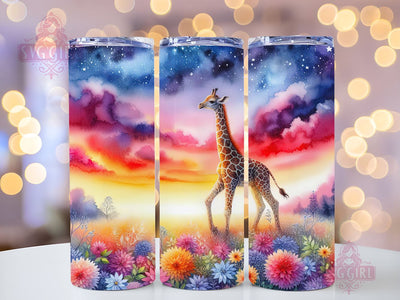 Baby Giraffe 20oz Tumbler Wrap Sublimation Design, Straight Tapered Tumbler Wrap, Giraffe Tumbler Png, Instant Digital Download Sublimation SvggirlplusArt 