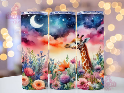 Baby Giraffe 20oz Tumbler Wrap Sublimation Design, Straight Tapered Tumbler Wrap, Giraffe Tumbler Png, Instant Digital Download Sublimation SvggirlplusArt 