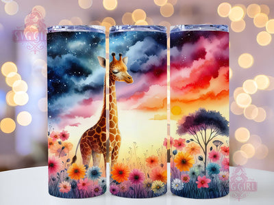 Baby Giraffe 20oz Tumbler Wrap Sublimation Design, Straight Tapered Tumbler Wrap, Giraffe Tumbler Png, Instant Digital Download Sublimation SvggirlplusArt 