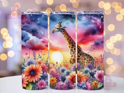Baby Giraffe 20oz Tumbler Wrap Sublimation Design, Straight Tapered Tumbler Wrap, Giraffe Tumbler Png, Instant Digital Download Sublimation SvggirlplusArt 