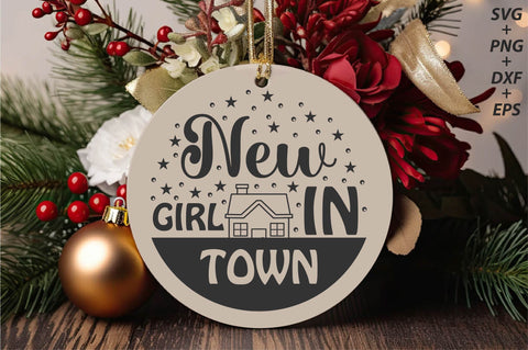 Baby Girl Christmas Ornament Svg Bundle SVG Rupkotha 