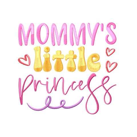 Baby Girl Embroidery Designs Bundle - 6 Designs, Little Miss Steal Your Heart, Mommy's Little Princess, Little Boss Lady Embroidery Embroidery/Applique DESIGNS HappyDesignStudio 