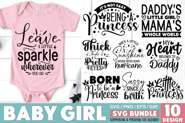 Baby Girl SVG Bundle SVG Ariyan 