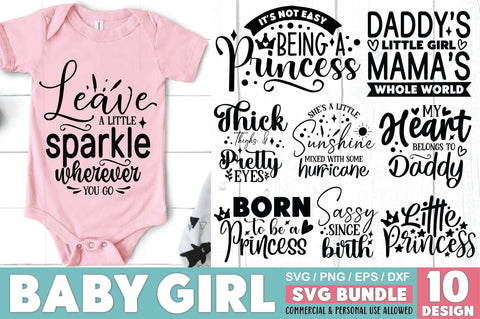 Baby Girl SVG Bundle SVG Ariyan 