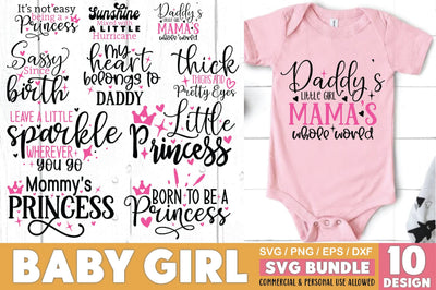 Baby Girl SVG Bundle SVG Ariyan 