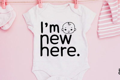Baby Girl SVG PNG, I'm new here SVG FiveStarCrafting 