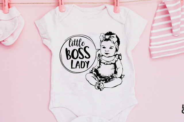 Baby Girl SVG PNG. Little boss lady SVG FiveStarCrafting 