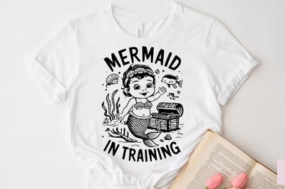 Baby Girl SVG PNG, Mermaid in training SVG FiveStarCrafting 