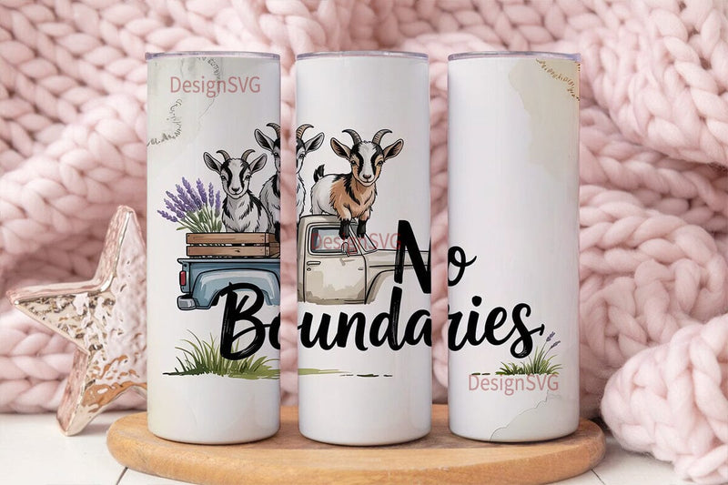 Baby Goats Vintage Truck 20oz Tumbler Sublimation DesignSVG 