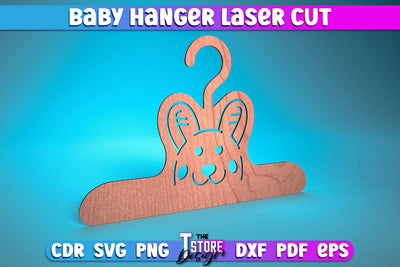 Baby Hanger Laser Cut | Baby Design Laser Cut Design | CNC Files SVG The T Store Design 