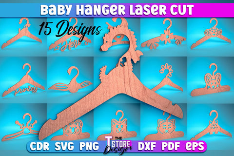 Baby Hanger Laser Cut | Baby Design Laser Cut Design | CNC Files SVG The T Store Design 