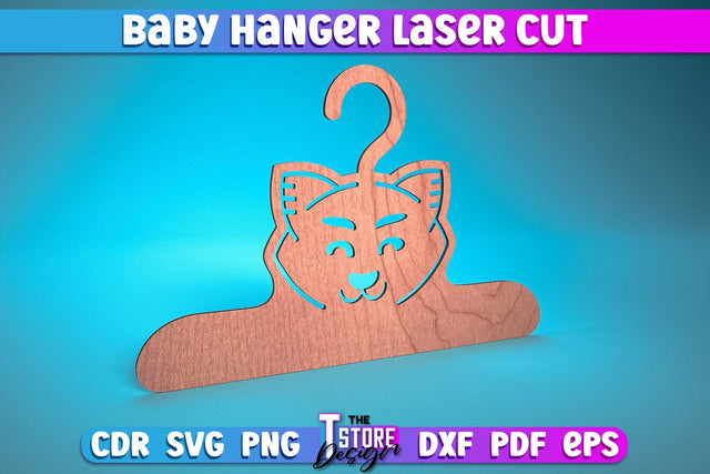 Baby Hanger Laser Cut | Baby Design Laser Cut Design | CNC Files SVG The T Store Design 