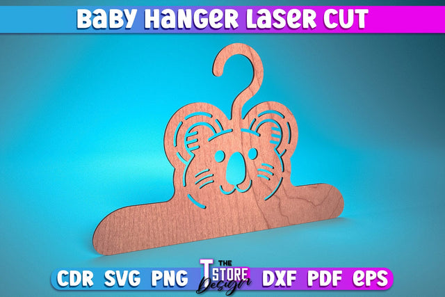 Baby Hanger Laser Cut | Baby Design Laser Cut Design | CNC Files SVG The T Store Design 