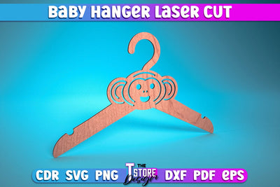 Baby Hanger Laser Cut | Baby Design Laser Cut Design | CNC Files SVG The T Store Design 