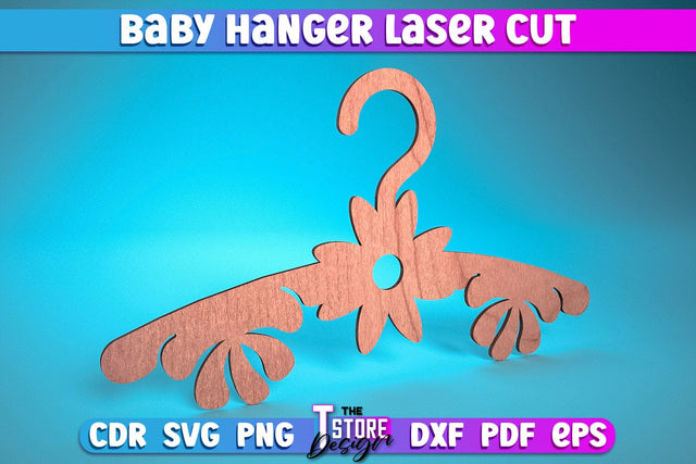 Baby Hanger Laser Cut | Baby Design Laser Cut Design | CNC Files SVG The T Store Design 