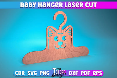 Baby Hanger Laser Cut | Baby Design Laser Cut Design | CNC Files SVG The T Store Design 