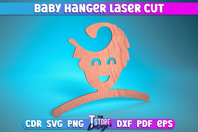 Baby Hanger Laser Cut | Baby Design Laser Cut Design | CNC Files SVG The T Store Design 