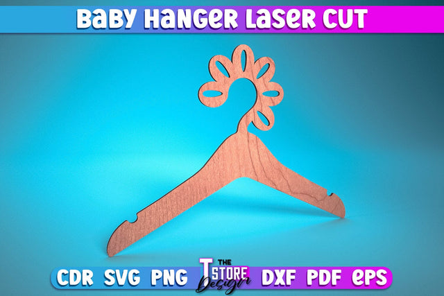Baby Hanger Laser Cut | Baby Design Laser Cut Design | CNC Files SVG The T Store Design 