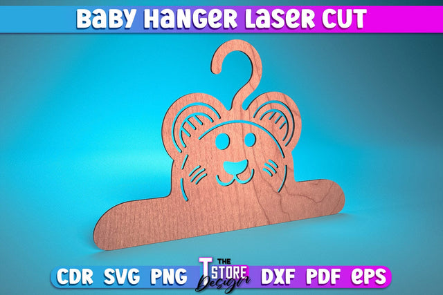 Baby Hanger Laser Cut | Baby Design Laser Cut Design | CNC Files SVG The T Store Design 