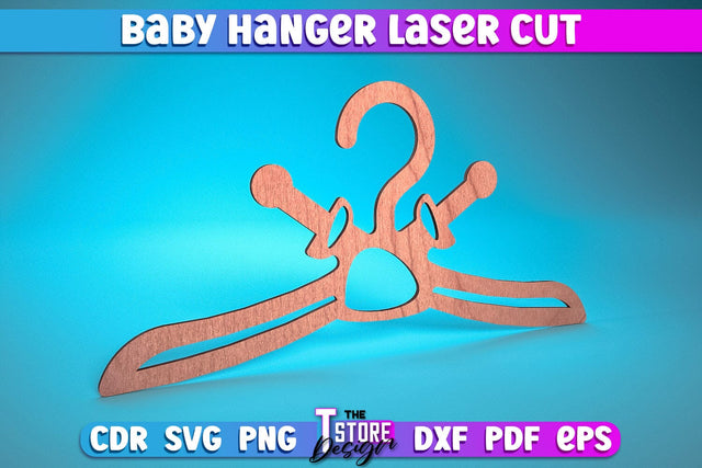 Baby Hanger Laser Cut | Baby Design Laser Cut Design | CNC Files SVG The T Store Design 