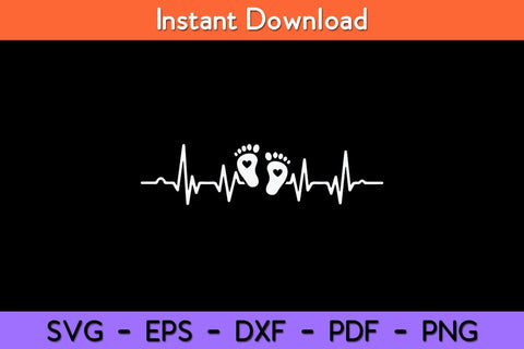 Baby Heartbeat Pregnancy Midwife Doula Svg Design SVG artprintfile 