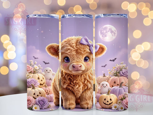 Baby Highland Cow Magic 20oz Tumbler, Cow Motif, Highland Accent, Baby Theme, Magic Art Design, Rustic Flair, Sublimation Wrap, 20oz Tumbler Sublimation SvggirlplusArt 