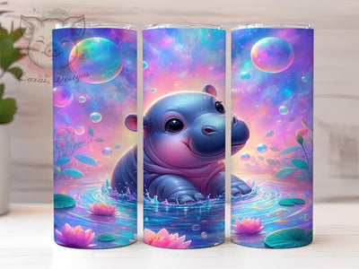 Baby Hippo, Zoo Animals, Famous Animals, 20oz Tumbler, Hippo Sublimation, Hippo Lover Gift, Digital Tumbler Wrap Sublimation Lara' s Designs 