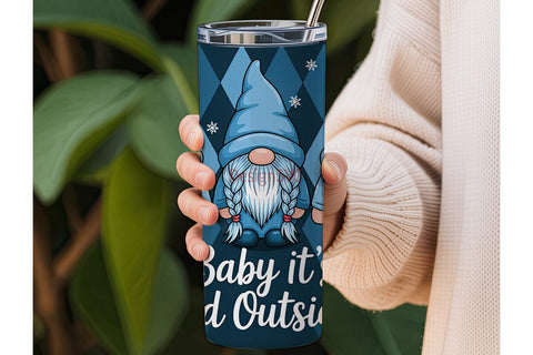 Baby It's Cold Outside 20oz Tumbler Wrap Sublimation DesignSVG 