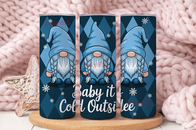 Baby It's Cold Outside 20oz Tumbler Wrap Sublimation DesignSVG 