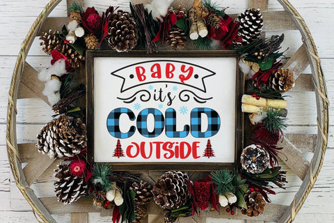 Baby It's Cold Outside, Christmas PNG Sublimation Sublimation CraftLabSVG 