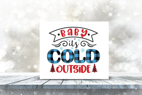 Baby It's Cold Outside, Christmas PNG Sublimation Sublimation CraftLabSVG 