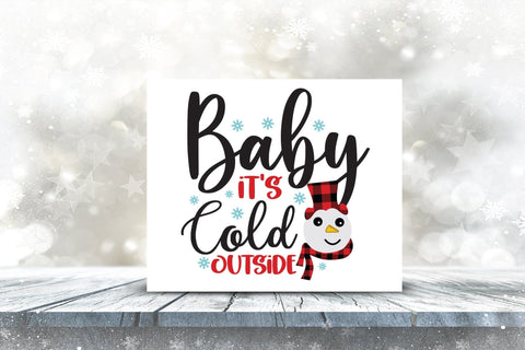 Baby It's Cold Outside - Christmas Sublimation Design Sublimation CraftLabSVG 