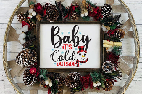 Baby It's Cold Outside - Christmas Sublimation Design Sublimation CraftLabSVG 