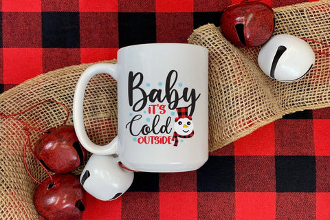Baby It's Cold Outside - Christmas Sublimation Design Sublimation CraftLabSVG 