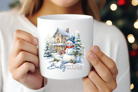 Baby It's Cold Outside - Winter PNG Sublimation Sublimation CraftLabSVG 