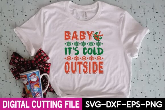 Baby-it's cold outside,Svg,Cut File,Christmas Svg,Snowman Svg,Merry Christmas Svg,Vinyl Decal Svg,Dxf Png Eps,Saying Quote,Winter Svg,Silhouette Cricut,Shirt,Canvas & Surfaces,Stencils, Templates & Transfers,Clip Art & Image Files SVG BB Type Studios 