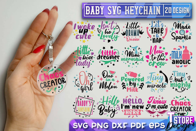 Baby Keychain SVG | Funny Quotes SVG | SVG File SVG The T Store Design 