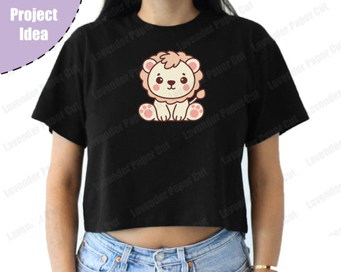 Baby Lion SVG, Kawaii Lion, Nursery decor, Safari Animal, Baby Shower Gift, PNG, JPG, Clipart, Embroidery, Cricut or Silhouette SVG Lavender Paper Cut 