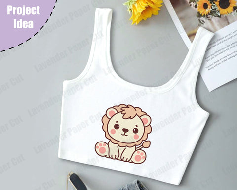Baby Lion SVG, Kawaii Lion, Nursery decor, Safari Animal, Baby Shower Gift, PNG, JPG, Clipart, Embroidery, Cricut or Silhouette SVG Lavender Paper Cut 