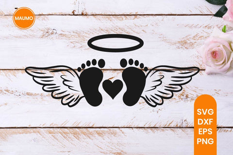 Baby Loss Memorial Angel Svg SVG Maumo Designs 