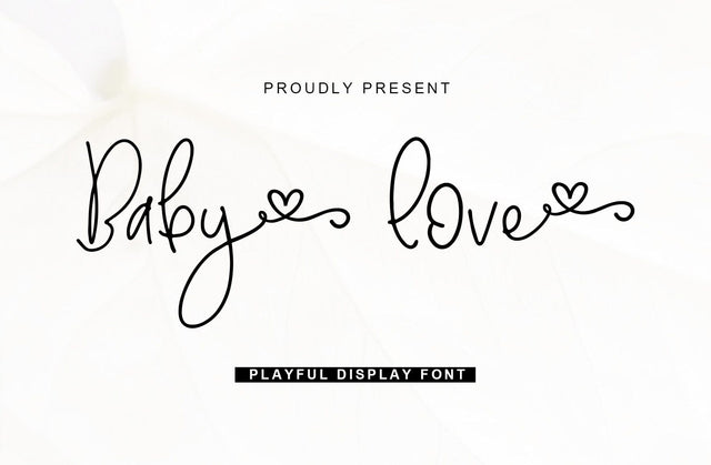 Baby Love Font Yuby 