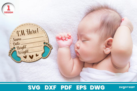 Baby Milestone Cards Laser Cut SVG SvgOcean 