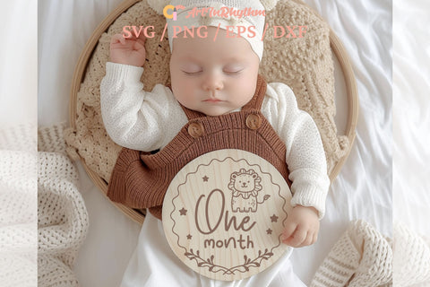 Baby Milestones Svg Bundle, Baby Monthly Milestones Svg, Baby First Year Milestones Svg SVG Artinrhythm shop 