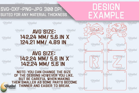 Baby Name Sign SVG Bundle. Wall Decor Laser Cut SVG Evgenyia Guschina 